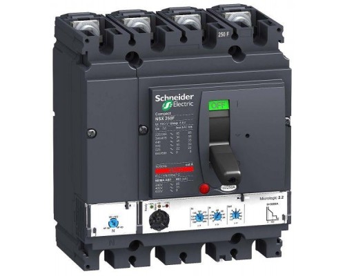 Выключатель автоматический 4п 4т 250А 36кА NSX250F Micrologic 2.2 SchE LV431780