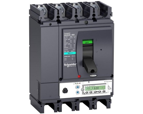 Выключатель автоматический 4п 630А 75кА при 690В NSX630HB1 Micrologic 2.3 SchE LV433727