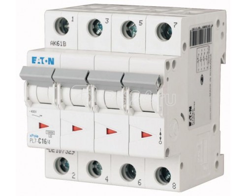 Выключатель автоматический 4п D 1.5А 10кА EATON 165192