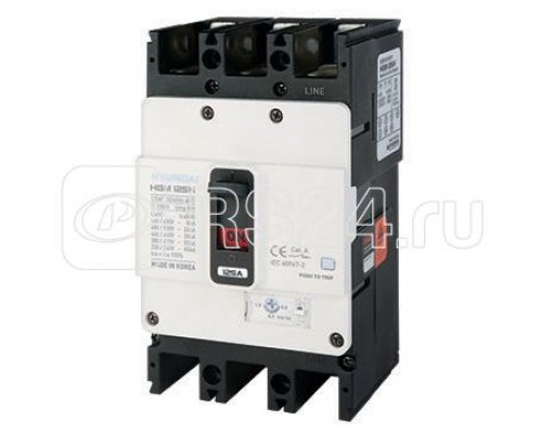Выключатель автоматический 80...100А 38кА J2 HGM125H 3PT4S0000C 00100F 380/415В AC HYUNDAI 13.03.02.000510
