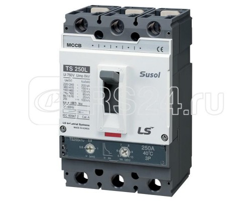 Выключатель автоматический TS250N (50кА) ATU 250А 3P3T LSIS 0105023000