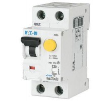 Выключатель автоматический дифференциального тока 2п (1P+N) B 10А 10мА тип AC 10кА FRBmM-B10/1N/001 EATON 170972