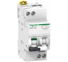 Выключатель автоматический дифференциального тока 2п (1P+N) C 6А 30мА тип A 6кА iDPN N VIGI Acti9 SchE A9D32606