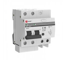 Выключатель автоматический дифференциального тока 2п 4мод. C 10А 30мА тип AC 4.5кА АД-2 PROxima EKF DA2-10-30-pro