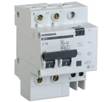 Выключатель автоматический дифференциального тока 2п 50А 30мА АД12 GENERICA ИЭК MAD15-2-050-C-030