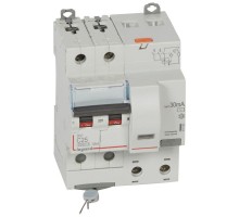 Выключатель автоматический дифференциального тока 2п C 25А 30мА тип AC 6кА DX3 4мод. Leg 411160