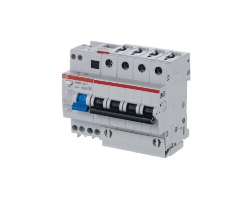 Выключатель автоматический дифференциального тока 4п B 16А 30мА тип AC 6кА DS204 6мод. ABB 2CSR254001R1165