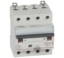 Выключатель автоматический дифференциального тока 4п C 16А 300мА тип AC 6кА DX3 Leg 411205