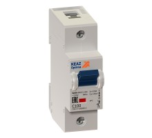 Выключатель автоматический модульный 1п C 100А 20кА OptiDin BM125-1C100-8ln-ОМ4-РЕГ КЭАЗ 235972