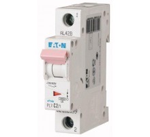Выключатель автоматический модульный 1п C 2А 10кА PL7-C2/1 EATON 262699