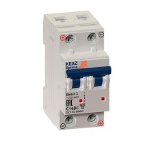 Выключатель автоматический модульный 2п C 40А 6кА OptiDin BM63-2C40-DC-ОМ4-РЕГ DC КЭАЗ 234016