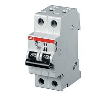 Выключатель автоматический модульный 2п C 4А 25кА S202P C4 ABB 2CDS282001R0044