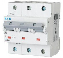 Выключатель автоматический модульный 3п B 80А 20кА PLHT-B80/3 EATON 248030