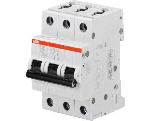 Выключатель автоматический модульный 3п C 0.5А 10кА S203M C0.5 ABB 2CDS273001R0984