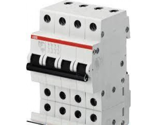 Выключатель автоматический модульный 4п (3P+N) C 4А 6кА SH203 C 4 NA ABB 2CDS213103R0044