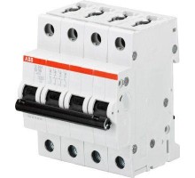 Выключатель автоматический модульный 4п B 50А 10кА S204M B50 ABB 2CDS274001R0505