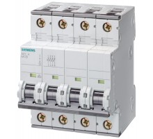 Выключатель автоматический модульный 4п C 16А 10кА Siemens 5SY44167