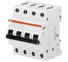 Выключатель автоматический модульный 4п C 2А 10кА S204M C2UC ABB 2CDS274061R0024