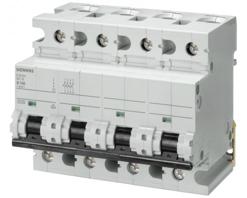 Выключатель автоматический модульный 4п C 80А 10кА 400В Siemens 5SP44807