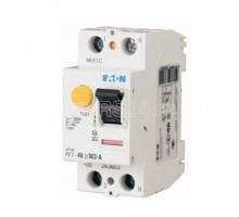 Выключатель диф. тока 2п 25/0.1А (AC/DC) 250А КЗ 10кА PF7-25/2/01-A-DE EATON 263600
