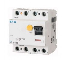 Выключатель диф. тока 4п 25/0.1А (АС) 250А КЗ 6кА PF6-25/4/01 EATON 286505
