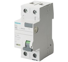 Выключатель диф. тока (УЗО) тип A 40А 1+N-п 30мА 230В 2мод. Siemens 5SV33146