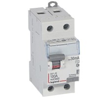 Выключатель дифференциального тока (УЗО) 2п 100А 30мА тип AC DX3 Leg 411508