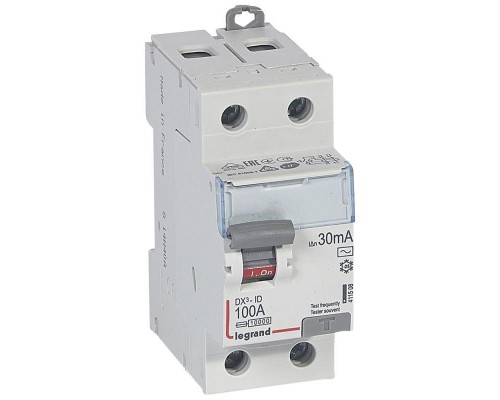 Выключатель дифференциального тока (УЗО) 2п 100А 30мА тип AC DX3 Leg 411508