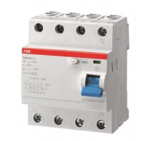 Выключатель дифференциального тока (УЗО) 2п 25А 300мА тип B F202 B-25/0.3 2мод. ABB 2CSF202592R3250