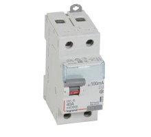 Выключатель дифференциального тока (УЗО) 2п 40А 100мА тип AC DX3 Leg 411515