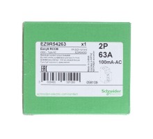 Выключатель дифференциального тока (УЗО) 2п 63А 100мА тип AC EASY9 230В SchE EZ9R54263