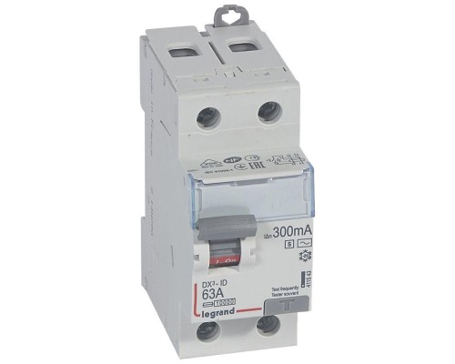 Выключатель дифференциального тока (УЗО) 2п 63А 300мА тип ACS DX3 Leg 411543