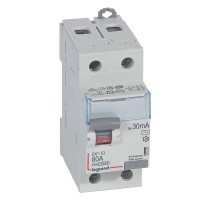 Выключатель дифференциального тока (УЗО) 2п 80А 30мА тип AC DX3 Leg 411507