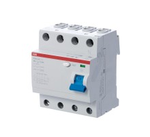 Выключатель дифференциального тока (УЗО) 4п 100А 30мА тип AC AC F204 ABB 2CSF204001R1900