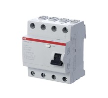 Выключатель дифференциального тока (УЗО) 4п 25А 300мА тип AC FH204AC-25/0.3 4мод. ABB 2CSF204003R3250