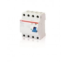 Выключатель дифференциального тока (УЗО) 4п 25А 30мА тип B F204 B-25/0.03 4мод. ABB 2CSF204592R1250