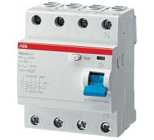 Выключатель дифференциального тока (УЗО) 4п 40А 100мА тип A F204 ABB 2CSF204101R2400