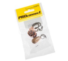 Выключатель для настенного светильника c деревянным наконечником silver (инд. упак.) PROCONNECT. 32-0105-9