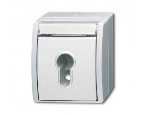 Выключатель жалюзи 1п с ключом (для замка) IP44 ocean альп. бел. ABB 2CKA001101A0925