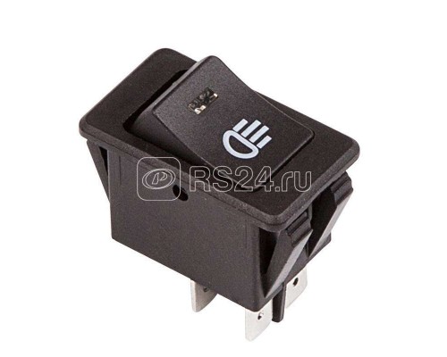 Выключатель клавишный 12В 35А (4с) ON-OFF с желт. LED подсветкой (ASW-17D) Rexant 36-4442