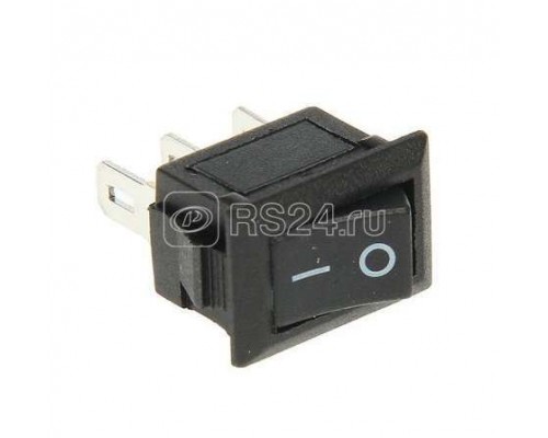 Выключатель клавишный 250В 3А (3с) ON-ON черн. Micro (RWB-102) Rexant 36-2030