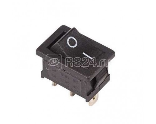 Выключатель клавишный 250В 6А (3с) (ON)-ON черн. Б/Фикс Mini (RWB-202 SC-768) Rexant 36-2140
