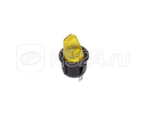 Выключатель клавишный круглый 250В 6А (3с) ON-OFF желт. Rexant 36-2602