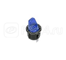 Выключатель клавишный круглый 250В 6А (3с) ON-OFF син. Rexant 36-2601