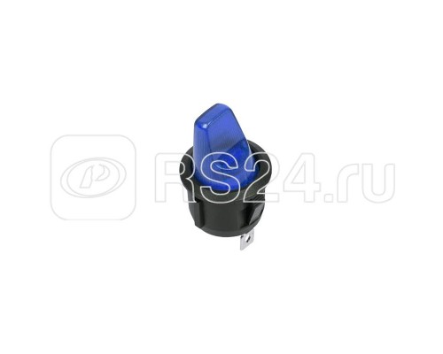 Выключатель клавишный круглый 250В 6А (3с) ON-OFF син. Rexant 36-2601
