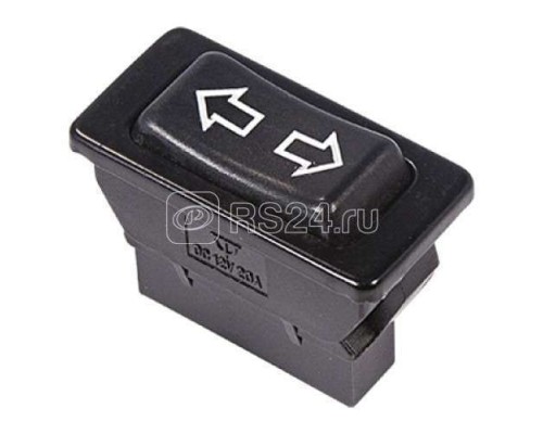 Выключатель клавишный (стеклоподъемника) 12В 20А (5с) (ON)-OFF-(ON) черн. (ASW-01) Rexant 36-4410
