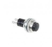 Выключатель-кнопка металл 220В 2А (2с) (ON)-OFF d10.2 черн. Mini (RWD-213) Rexant 36-3330