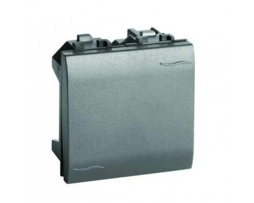 Выключатель кнопочный 1-кл. 2мод. Brava 16А IP20 черн. DKC 77022N