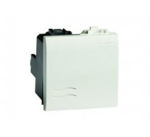 Выключатель кнопочный 1-кл. 2мод. Brava 16А IP20 сл. кость DKC 75022S