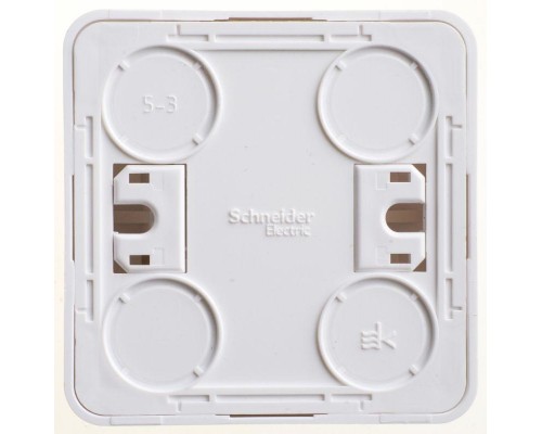 Выключатель кнопочный 1-кл. ОП Этюд 10А IP20 с самовозвратом бел. SchE KA10-001B